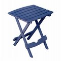 Adams Adams 242211 17.5 x 15 in. Quik Fold Portable Resin Side Table - Patriotic Blue 242211